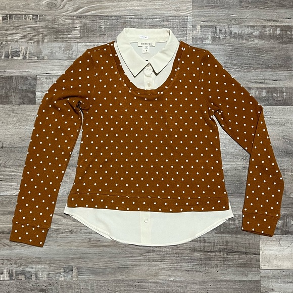 Polka dot collared sweater - Picture 4 of 4